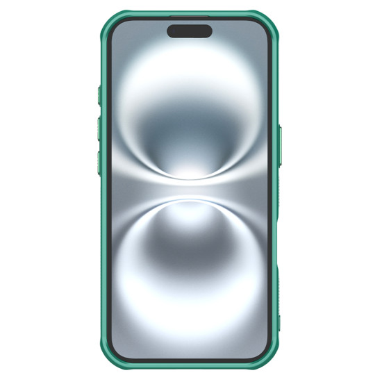 Husa magnetica transparentă protectie spate si camera foto verde pentru Apple iPhone 16