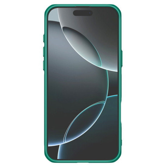 Husa magnetica transparentă verde pentru Apple iPhone 16 Pro