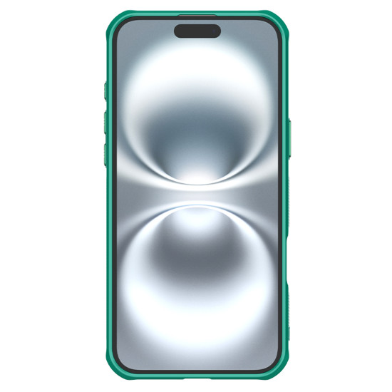 Husa magnetica transparentă verde pentru Apple iPhone 16 Plus