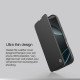 Husa din piele negru de lux QIN Prop pentru Apple iphone 16 Pro Max