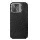 Husa din piele negru de lux QIN Prop pentru Apple iphone 16