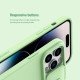 Husa Magnetica CamShield Pro Silky din silicon pentru iPhone 14 Pro Verde inchis