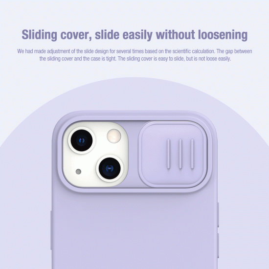 Husa Magnetica CamShield Silky din silicon pentru iPhone 15 Violet