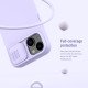 Husa Magnetica CamShield Silky din silicon pentru iPhone 15 Violet