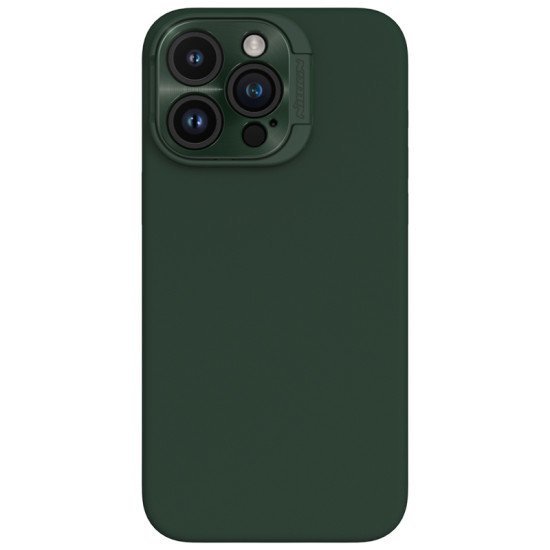 Husa Magnetica LensWing Silky din silicon pentru iPhone 15 Pro Max Verde