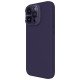 Husa Magnetica LensWing Silky din silicon pentru iPhone 15 Pro Max Violet închis