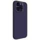 Husa Magnetica LensWing Silky din silicon pentru iPhone 15 Pro Max Violet închis