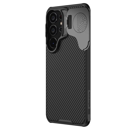 Husa magnetica protectie spate si camera foto negru pentru Samsung S24