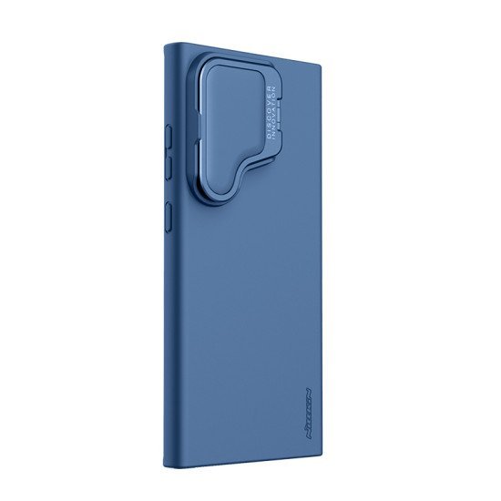 Husa CamShield Silky Prop din silicon pentru Samsung S24 Ultra albastru