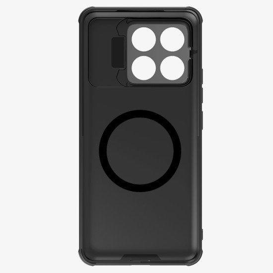 Husa magnetica protectie spate si camera foto (cu decupaj pentru camere) negru pentru Poco F6 Pro 5G