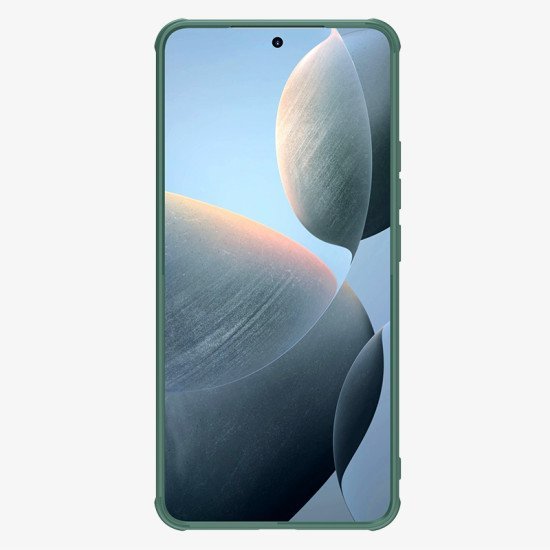 Husa magnetica protectie spate si camera foto (cu decupaj pentru camere) verde pentru Poco F6 Pro 5G