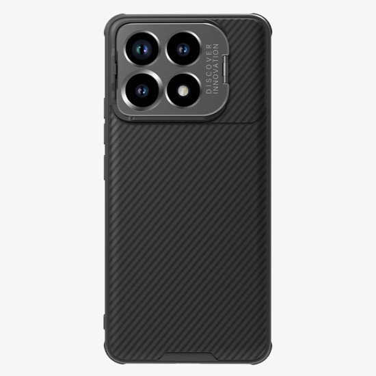 Husa magnetica protectie spate si camera foto (cu decupaj pentru camere) negru pentru Poco F6 Pro 5G