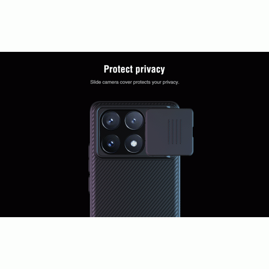 Husa protectie spate si camera foto neagră pentru POCO X6 PRO 5G