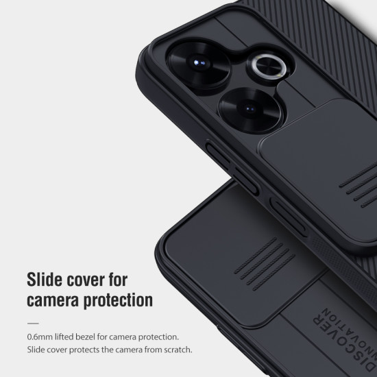 Husa protectie spate si camera foto albastră pentru Redmi 13 4G / Poco M6 4G