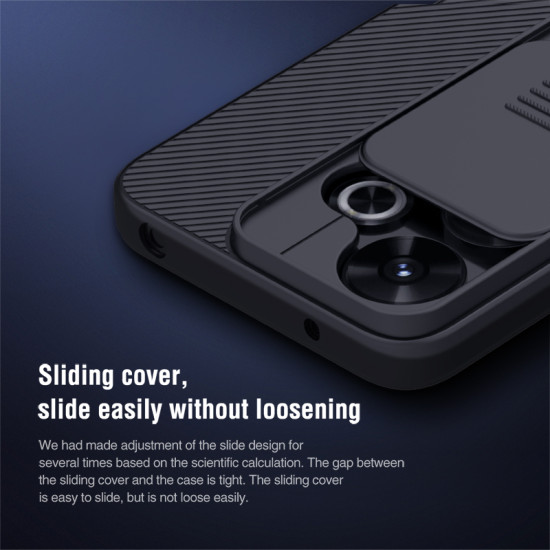 Husa protectie spate si camera foto albastră pentru Redmi 13 4G / Poco M6 4G