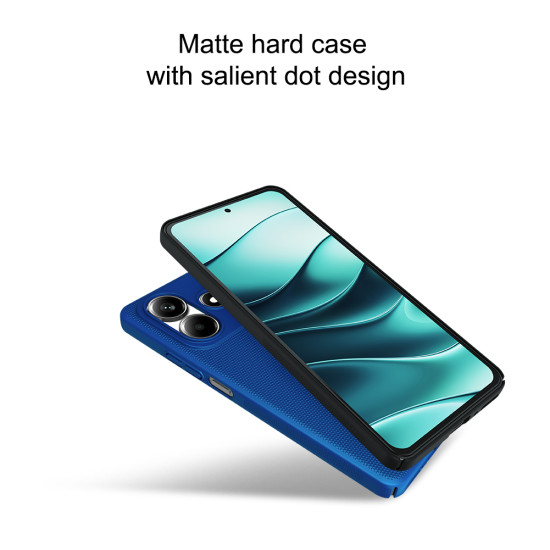 Husa protectie spate din plastic albastră pentru Redmi Note 14 5G