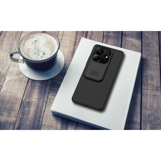 Husa protectie spate si camera foto neagră pentru Redmi Note 14 5G