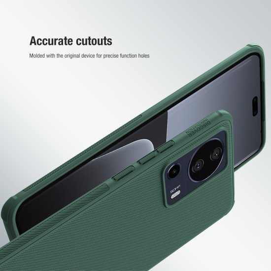 Husa protectie spate din plastic verde inchis pentru Xiaomi 13 Lite