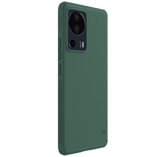 Husa protectie spate din plastic verde inchis pentru Xiaomi 13 Lite