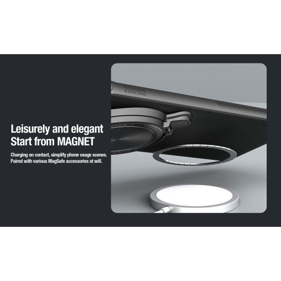 Husa magnetică din piele Nillkin CamShield negru pentru Xiaomi 14 Ultra