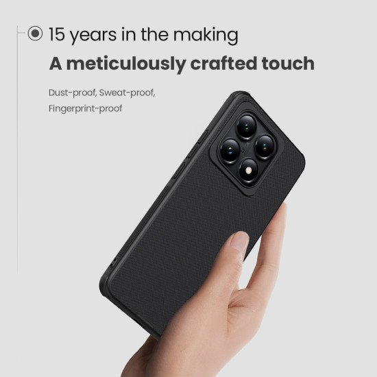 Husa protectie magnetică spate din plastic neagră pentru Xiaomi 14T Pro